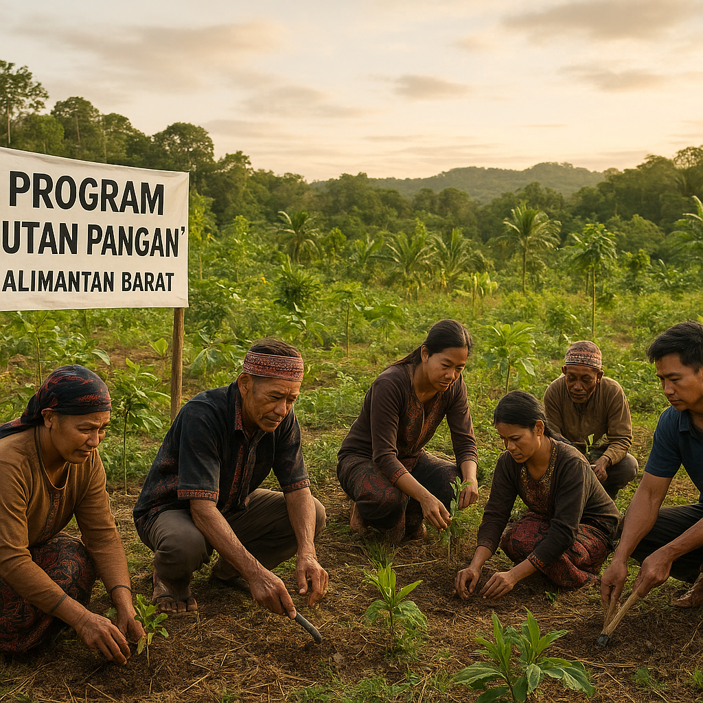 Program 'Hutan Pangan' di Kalimantan Gabungkan Reboisasi dengan Agroforestri untuk Masyarakat Adat