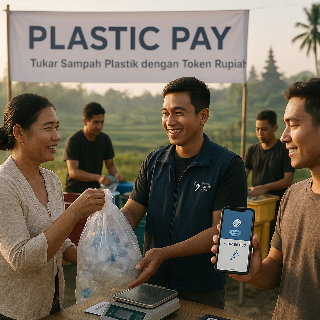 Inisiatif 'Plastic Pay' di Bali Tukar Sampah Plastik dengan Token untuk Transaksi Digital