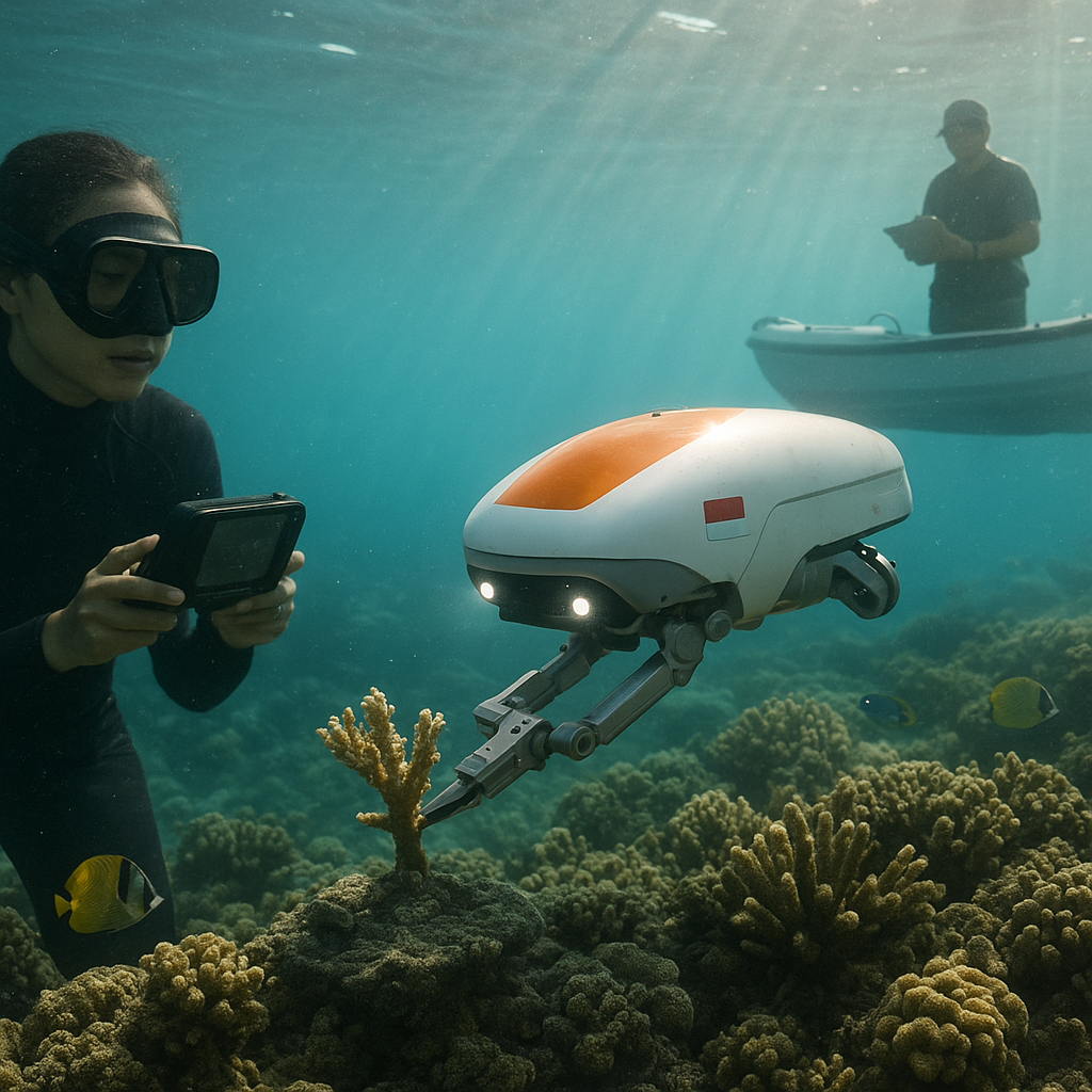 Perlindungan Terumbu Karang dengan Robot Pemantau dan Restorasi Autonomous