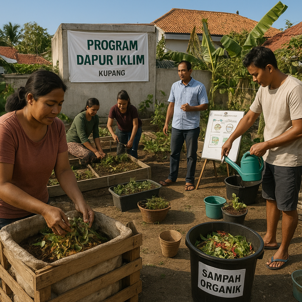 Program 'Dapur Iklim' di Kupang Ajarkan Masyarakat Urban Bertani dan Mengolah Sampah Organik
