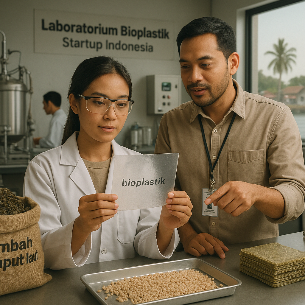 Pengembangan Bioplastik dari Limbah Rumput Laut oleh Startup Indonesia