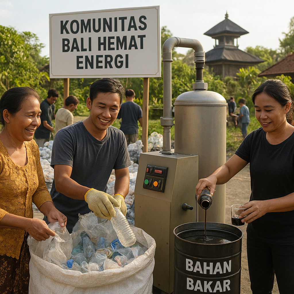 Komunitas di Bali Sulap Sampah Plastik Jadi Bahan Bakar Minyak dengan Pirolisis