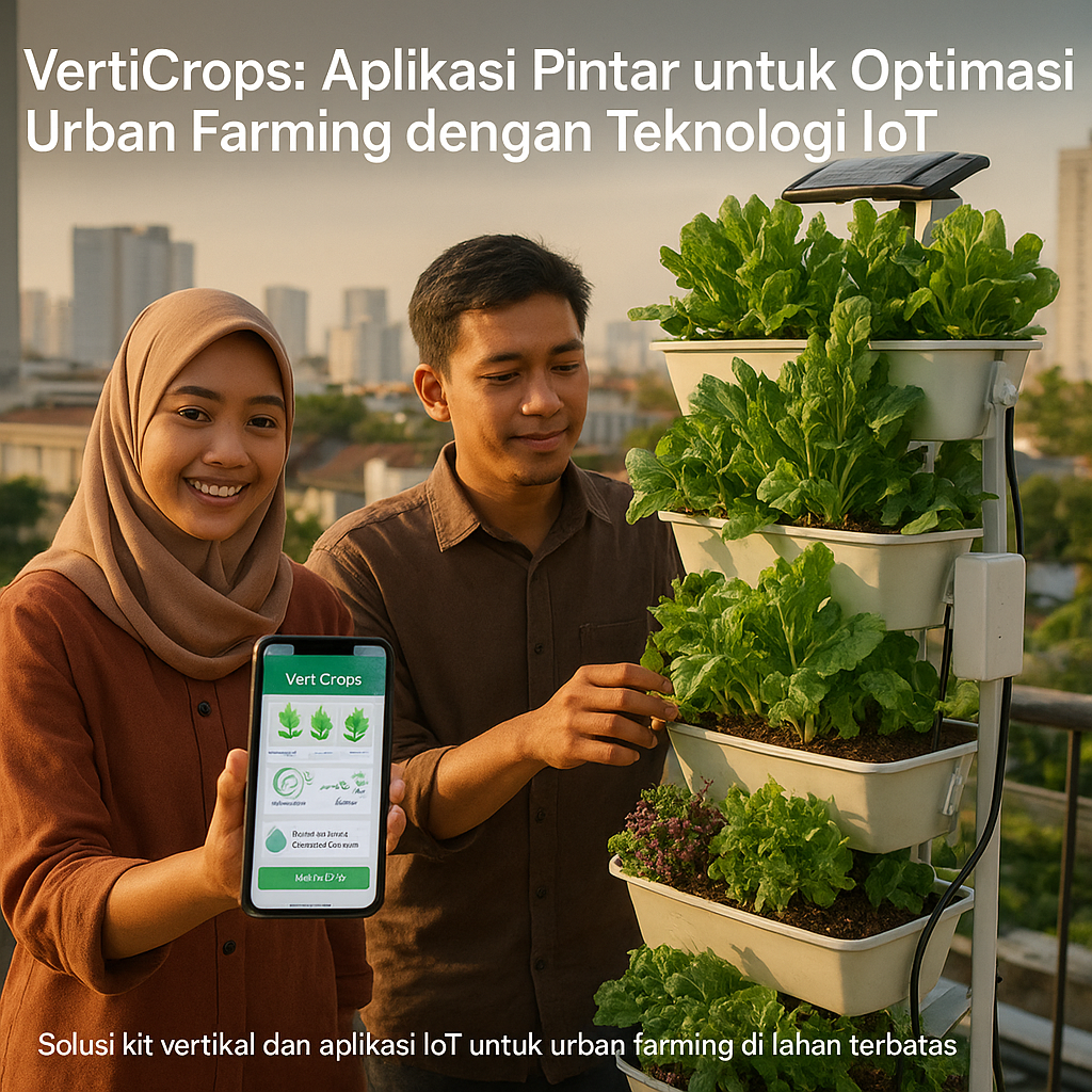 VertiCrops: Aplikasi Pintar untuk Optimasi Urban Farming dengan Teknologi IoT