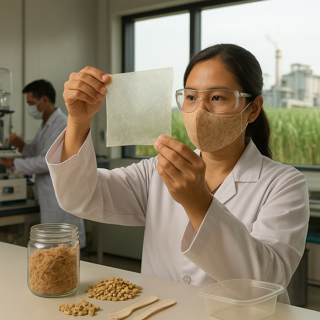 Konversi Ampas Tebu Menjadi Bioplastik Ramah Lingkungan