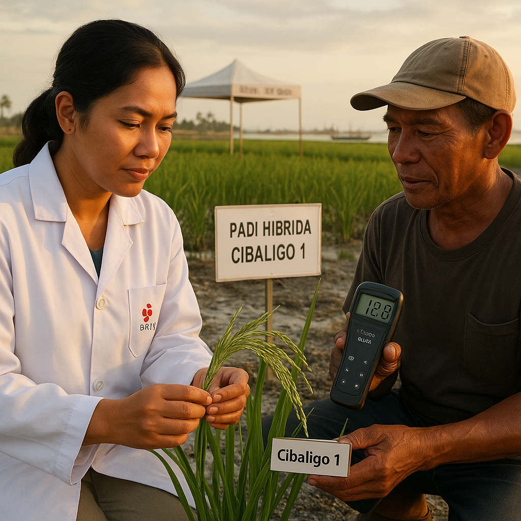 Padi Hibrida Nasional Cibaligo 1, Jawaban untuk Ketahanan Pangan di Lahan Salin