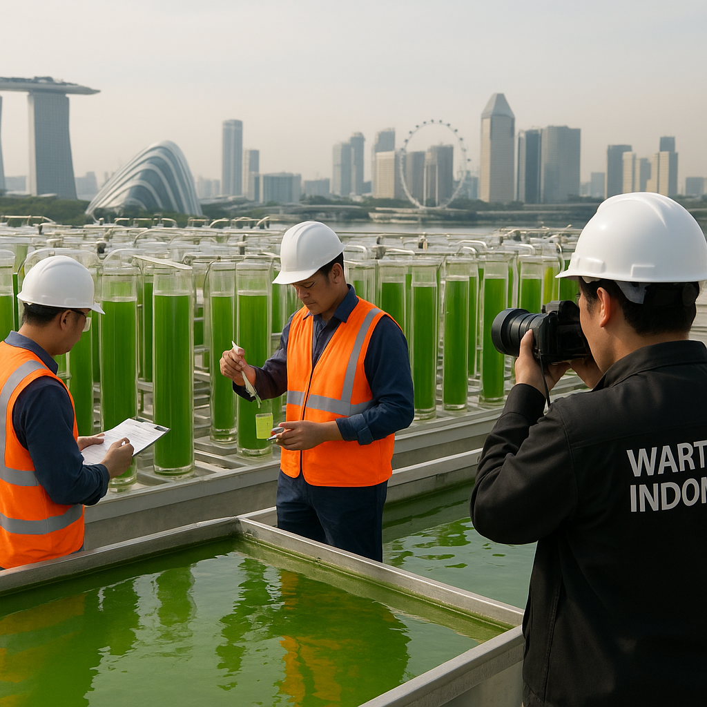 Startup Singapura Tanam 'Algae Farm' di Atap Gedung untuk Serap Karbon dan Hasilkan Biofuel