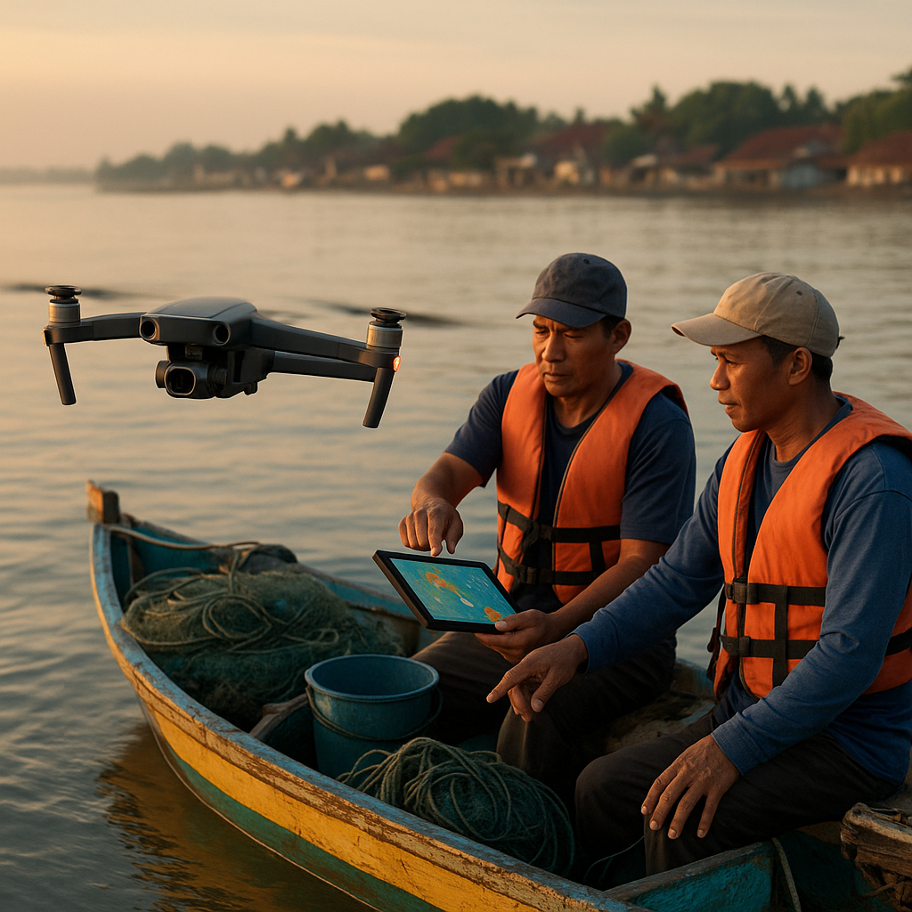 Nelayan di Banten Manfaatkan Drone untuk Pantau Lokasi Ikan, Kurangi Bahan Bakar dan Overfishing