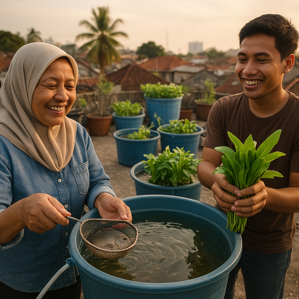 Program Megatani dengan Budikdamber: Panen Ikan dan Sayur dalam Satu Ember