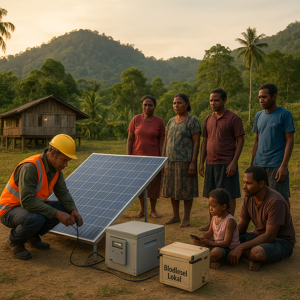 Inovasi Panel Solar Hybrid untuk Daerah Terpencil Tanpa Listrik di Papua