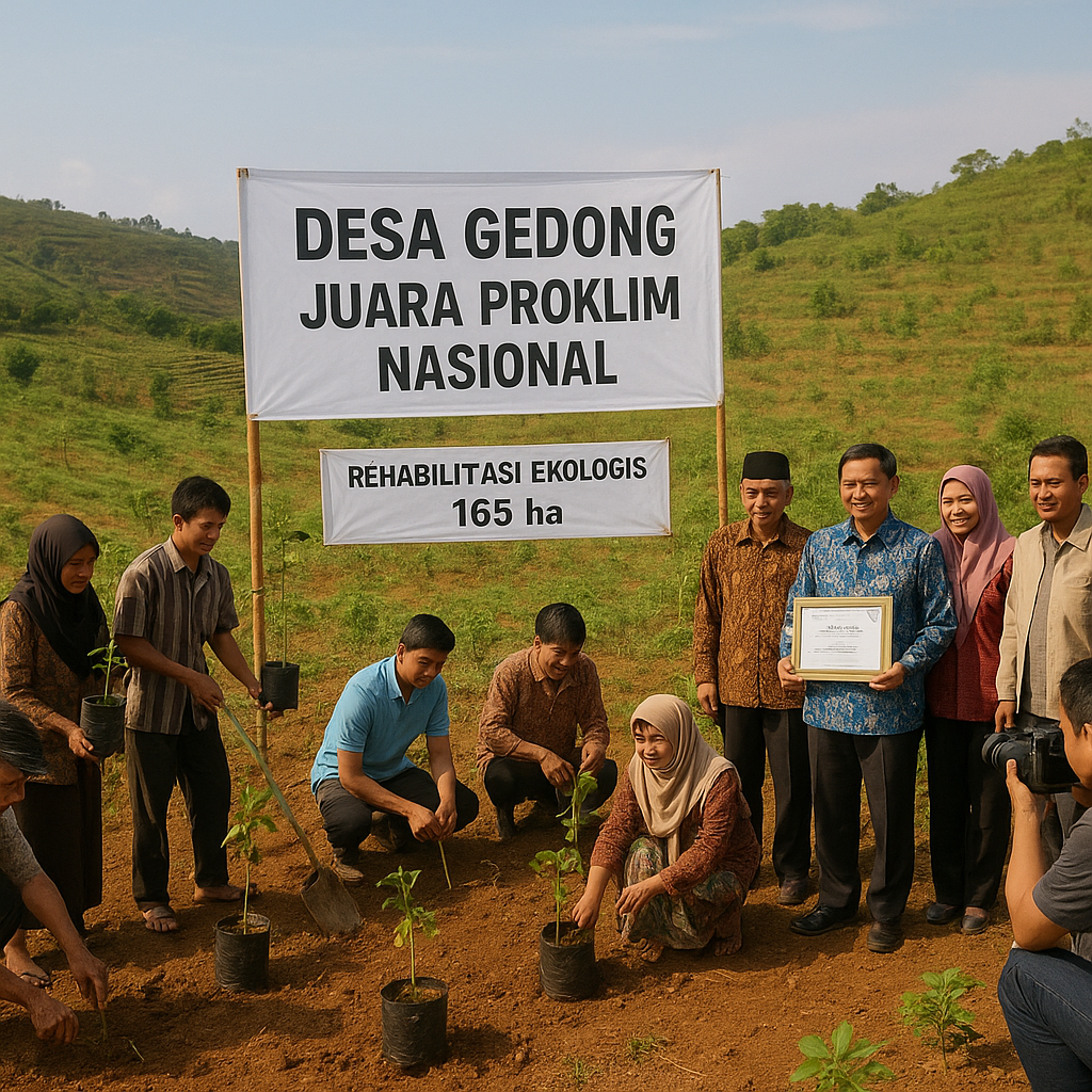 Desa Gedong di Semarang Juara Proklim Nasional setelah Hijaukan 165 Hektar Lahan Kritis