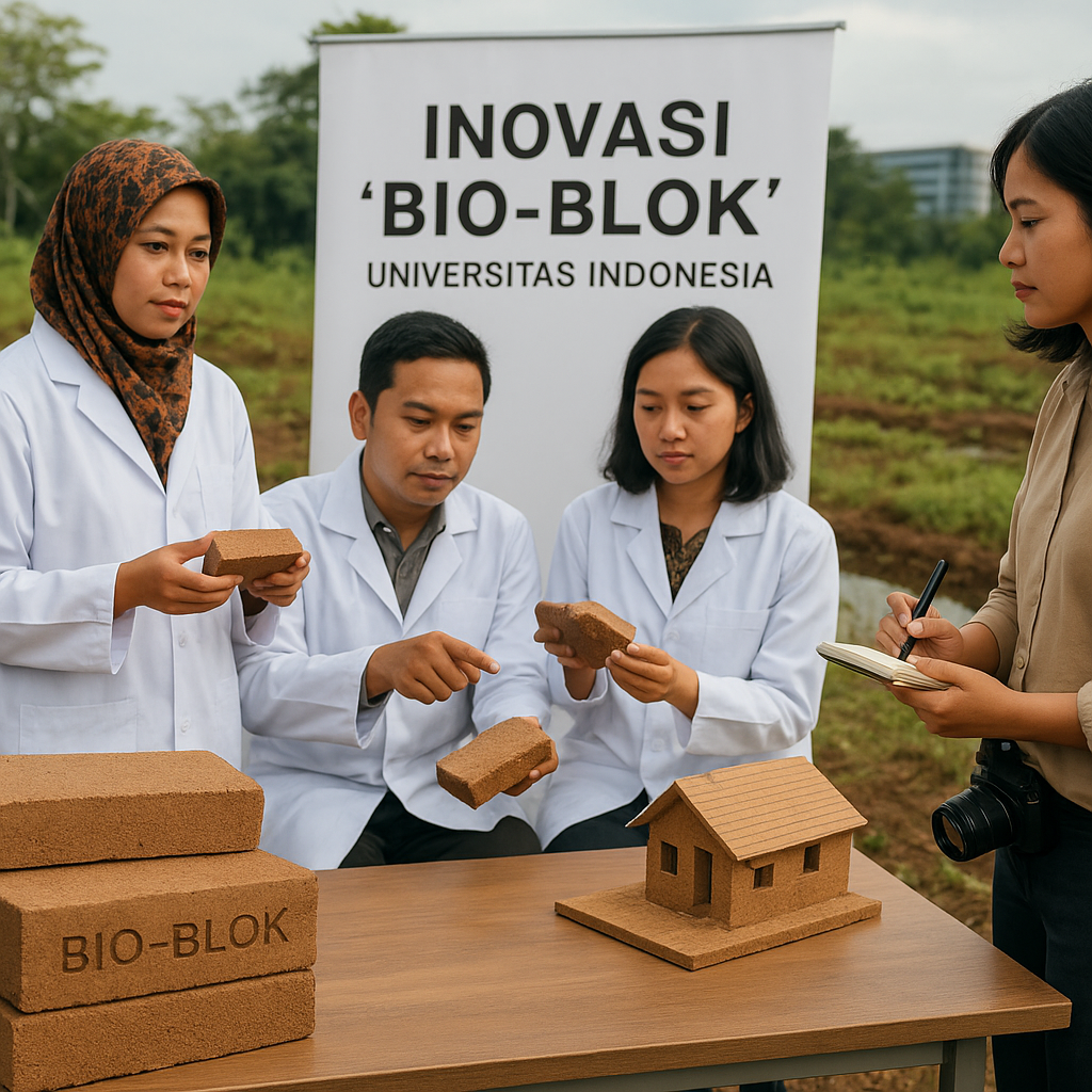 Inovasi 'Bio-Blok' dari Universitas Indonesia: Konversi Limbah Gambut dan Gambut menjadi Material Bangunan Ramah Lingkungan